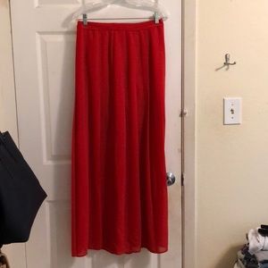Burnt orange Maxi Skirt